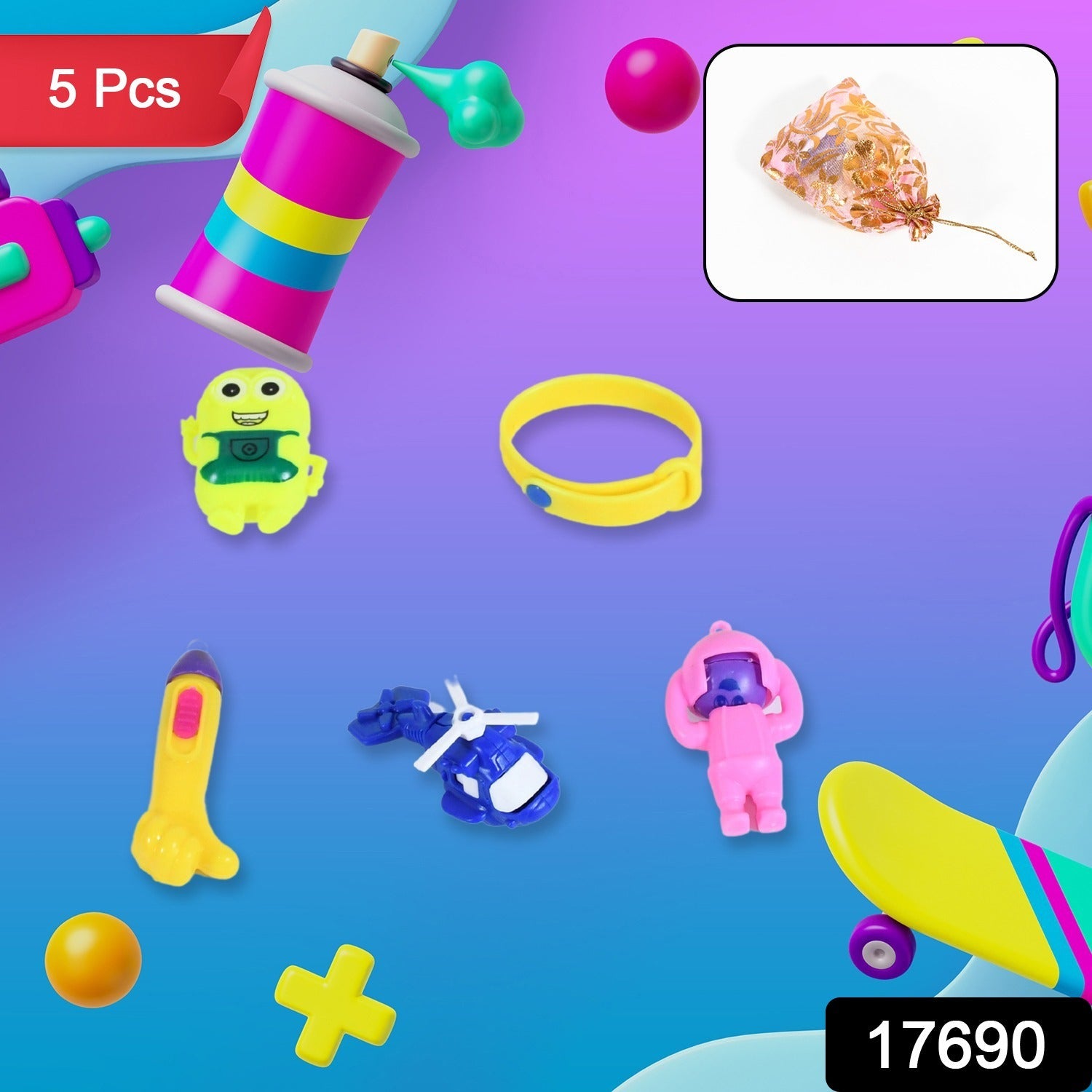 5Pc Toy Combo Kids Best Gift Set Combo Attractive & Unique Toy Combo 5Pc Colorful Toy Combo With Potli Bag 5Pc Toy Combo Kids Best Gift Set Combo Attractive & Unique Toy Combo 5Pc Colorful Toy Combo With Potli Bag